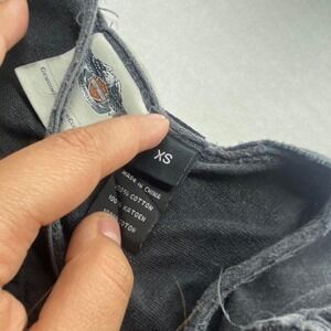 VINTAGE Harley Davidson Chains Grunge Y2K Greyish like acid wash Black Harley